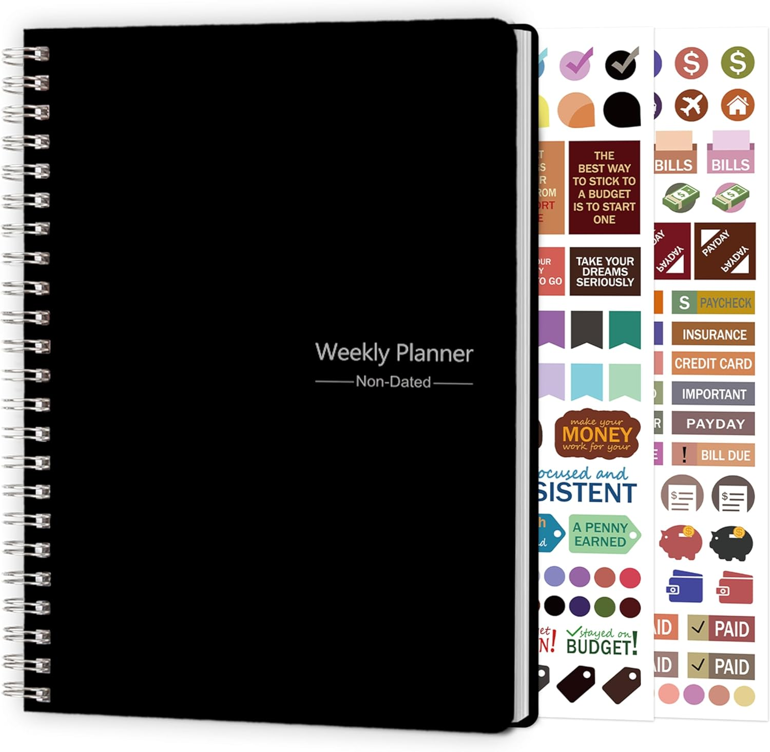 To Do List Notebook - Undated Weekly Planner Diary A5 Spiral Productivity Che... - Picture 9 of 14
