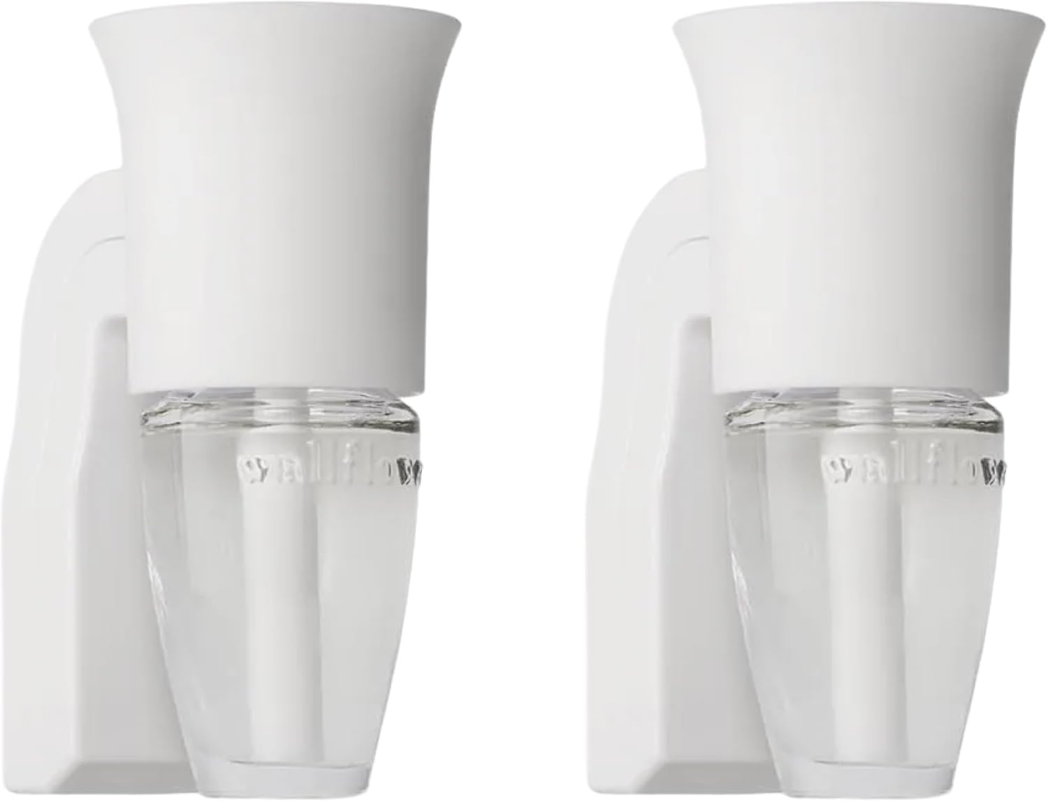 Wallflowers Fragrance Plug, White Flare Design, Plug-In Air Freshener Device for Bedrooms, Bathrooms & Living Spaces - 2 Pack