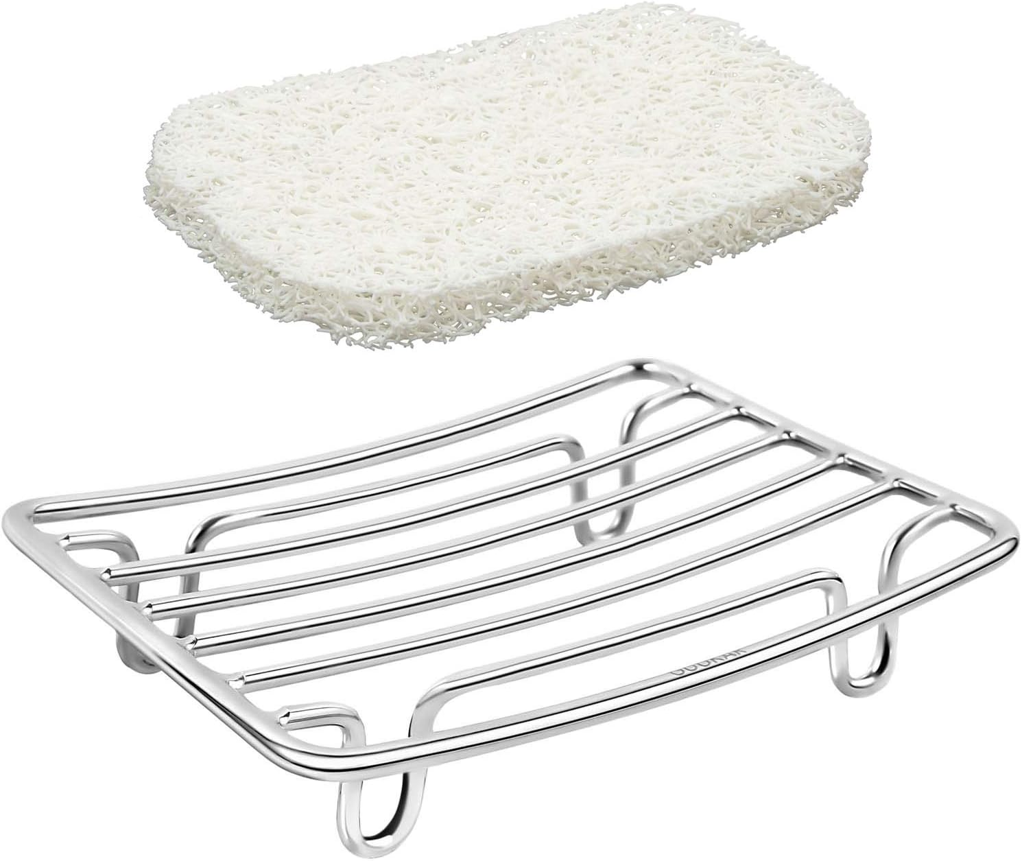 Bar Soap Dish Holder for Shower Bathroom Stainless Steel Rust Proof Self Drainin