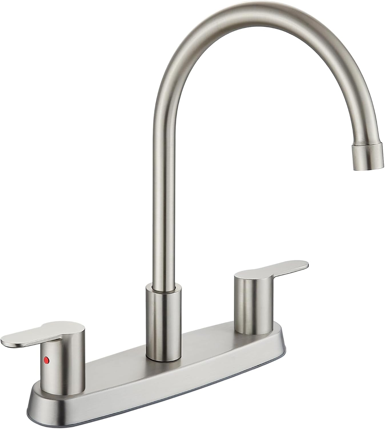 FAUCET TWO コントローラー Brushed Nickel 2-Handle Kitchen Faucet with 360° Swivel Spout