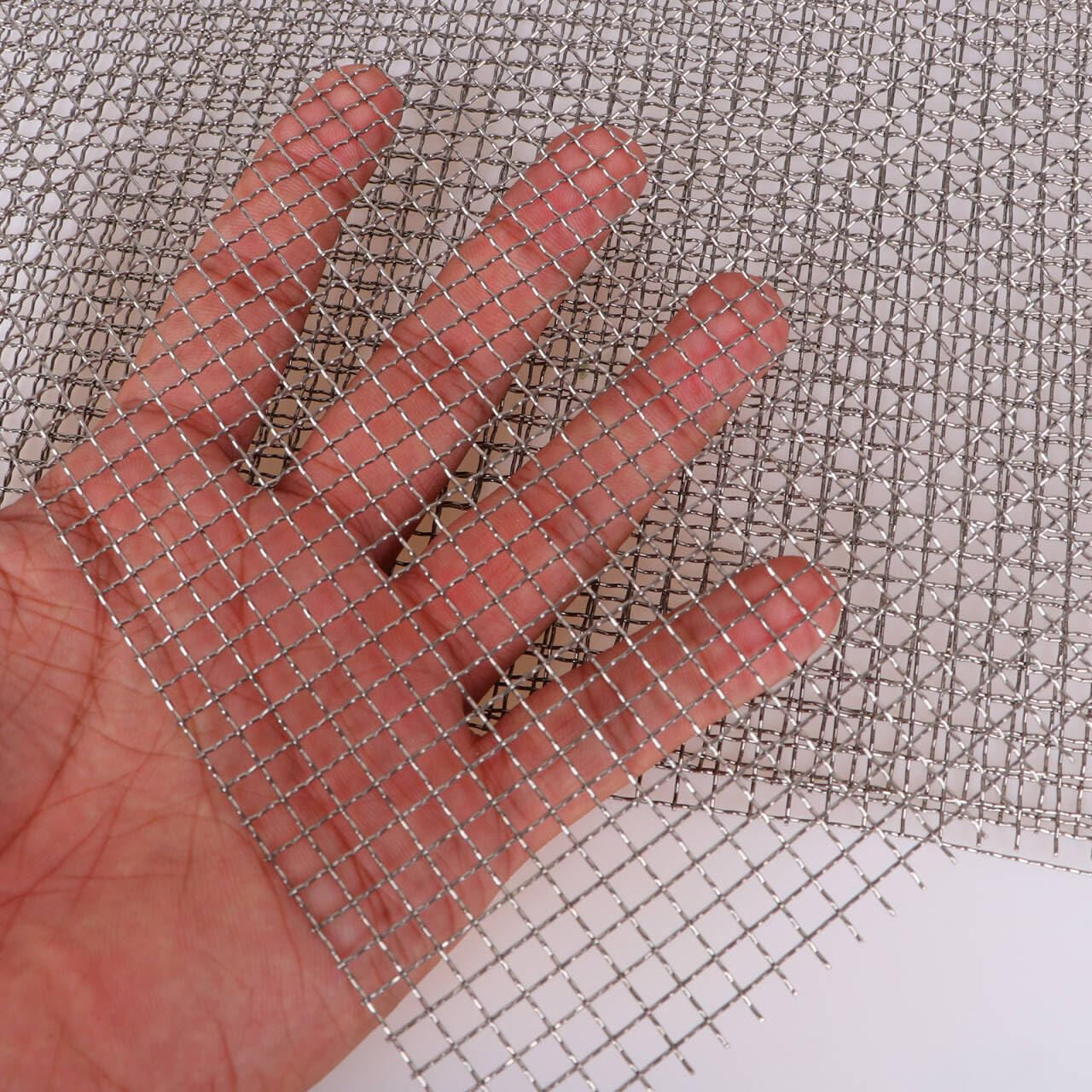 Wire Mesh Sheet Stainless Steel Woven Wire 5 Mesh No Rust Meshes Screen for DIY