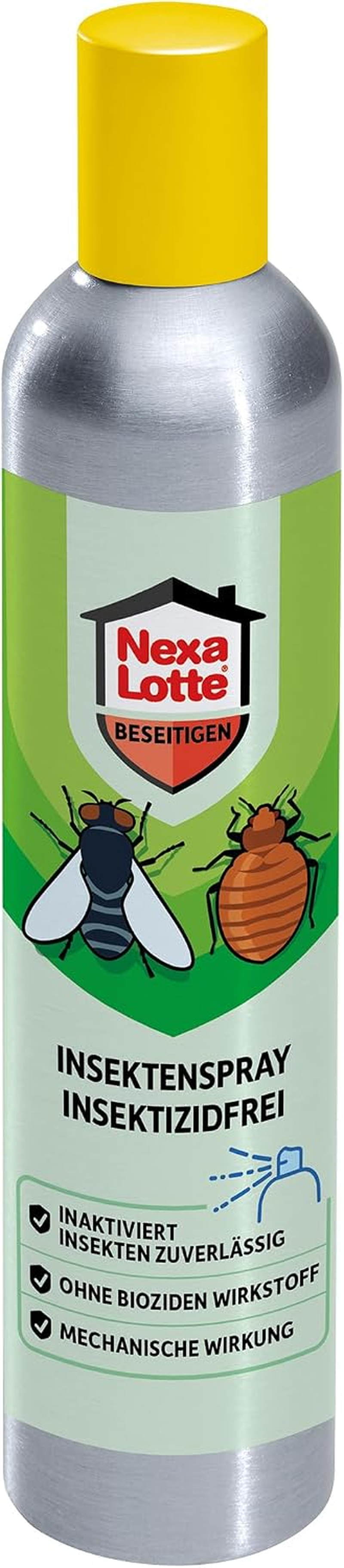 Nexa Lotte Insektenspray Insektizidfrei, 300 Ml - Gegen Lästige Insekten Wie Fliegen, Wespen, Mücken, Ameisen, Flöhe Und Bettwanzen