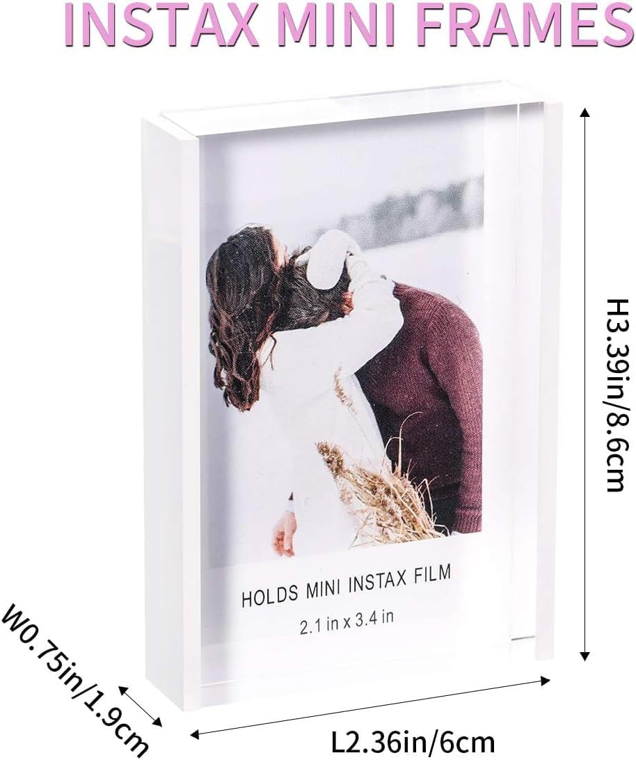 Instax Mini Frames 2x3, Grarry Polaroid Picture Frame, Clear Acrylic Picture ... - Picture 4 of 9