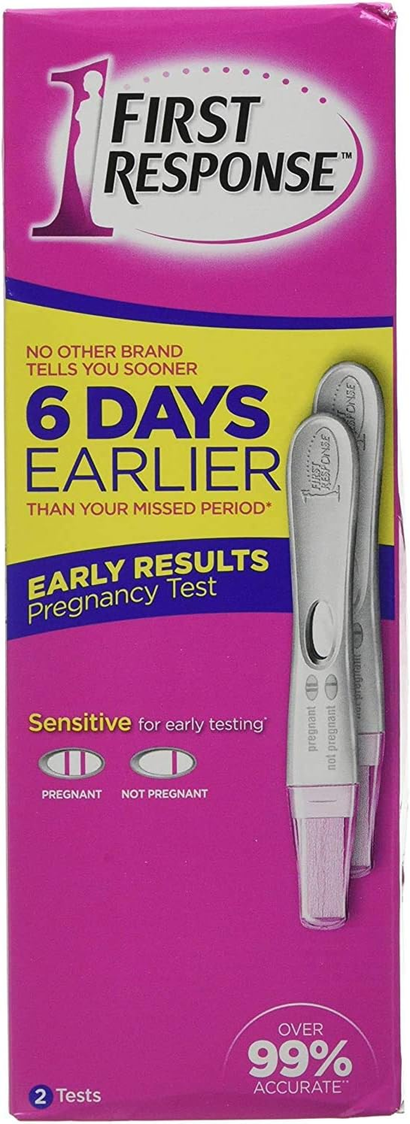 Early Result Pregnancy Test, 2 Count (Packaging & Test Design May Vary)