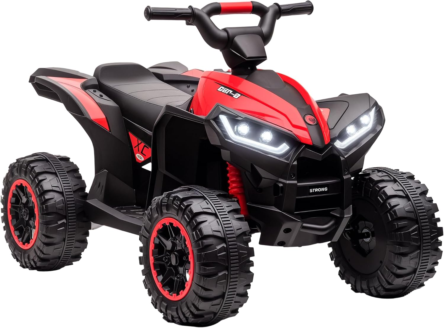 12V Kids ATV Quad Car, Red
