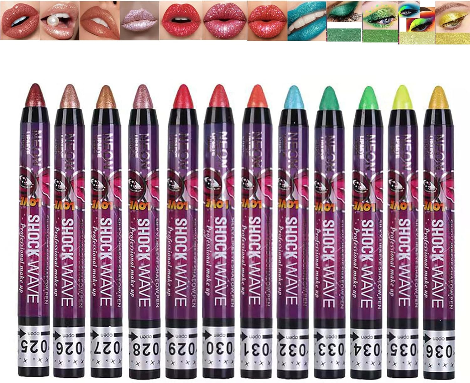 EnMart Eyeshadow Stick, Glitter Smooth Eyeshadow Pen, Matte Eye Shadow Stick,... - Picture 9 of 15