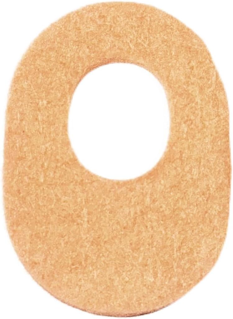 Felt Callus Pads - (Pack of 100) 1/8Th In. Adhesive Oval Cushions, Medical Bandage for Foot Pain Relief, Bunions, Callus and Corns - Beige