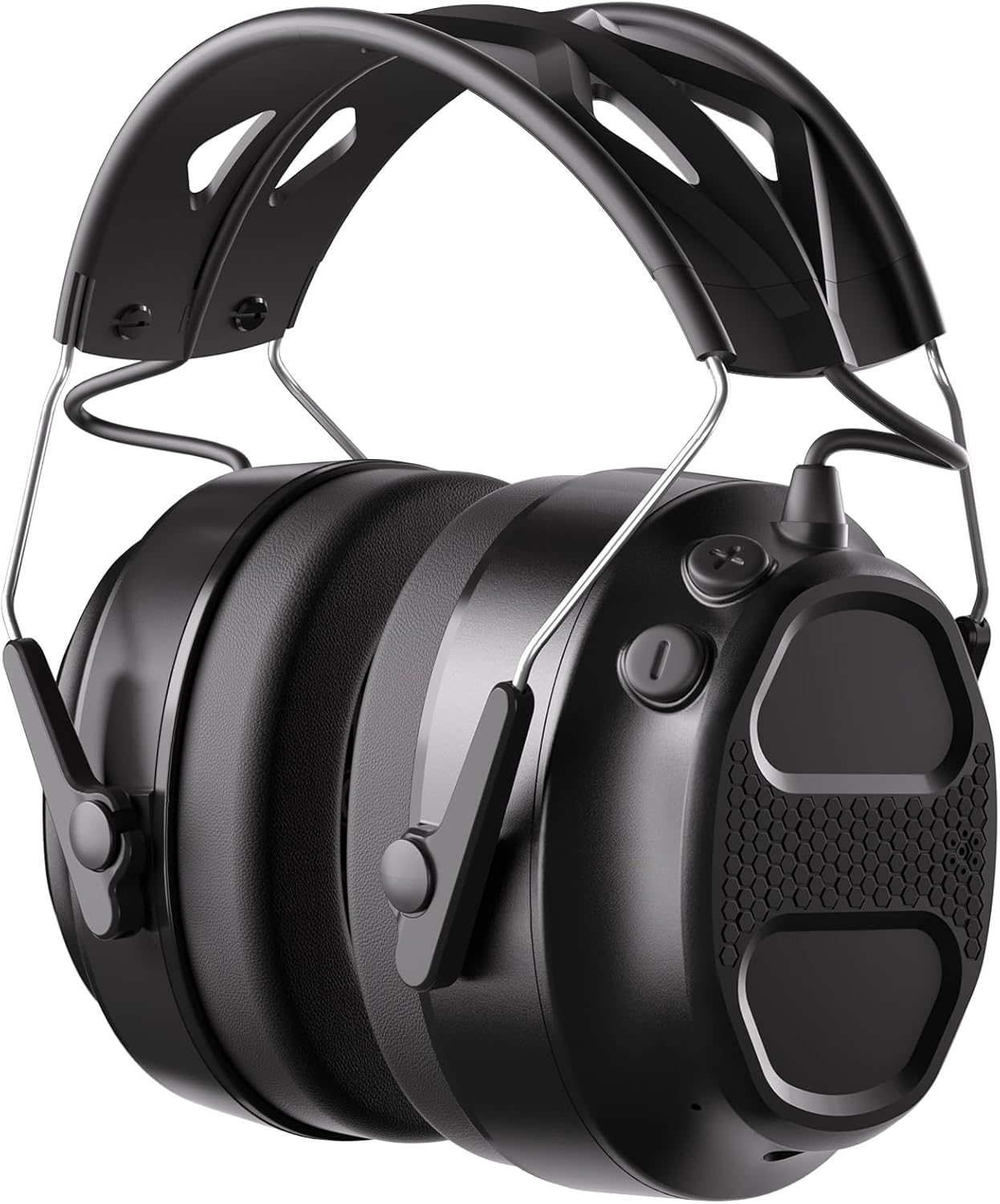 Bluetooth 5.4 Hearing Protection Headphones with Rechargeable Battery 120H Playtime, SNR 30Db Safety Earmuffs Ear Protection for Lawn Mowing, Workshops, Snowblowing, Construction
