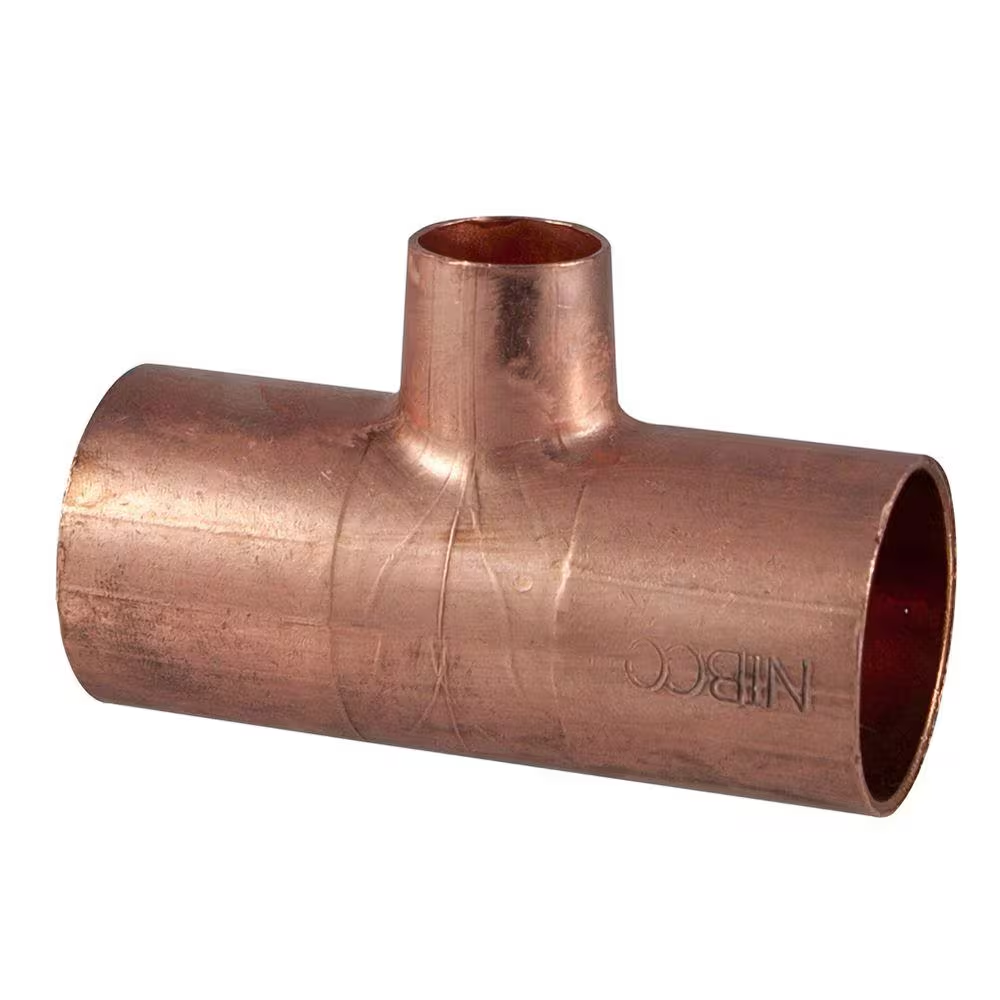 3/4 In. X 3/4 In. X 1/2 In. Copper Pressure All Cup Reducing Tee Fitting