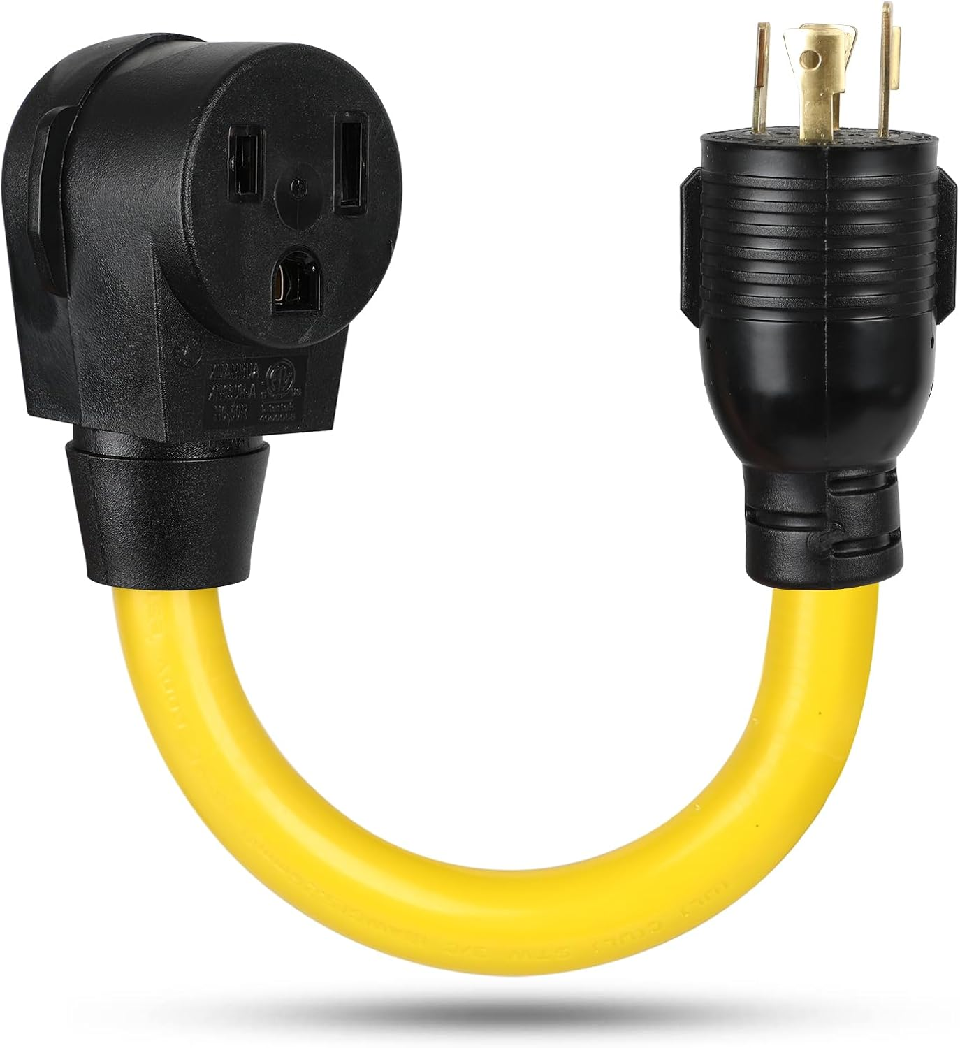 NEMA L14-20P to 6-50R Generator to Welding Adapter Cord, 4 Prong Twist Locking L14-20 Male Plug to 3 Prong 6-50 Female Receptacle Welder Power Adapter Cord