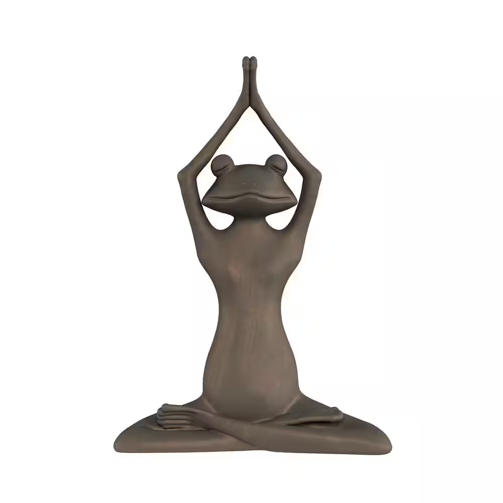 Lawn and Garden Stretching Frog Statue