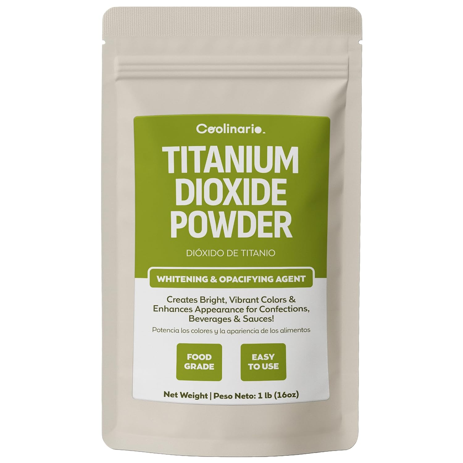 Titanium Dioxide Powder (1 LB) Food Grade
