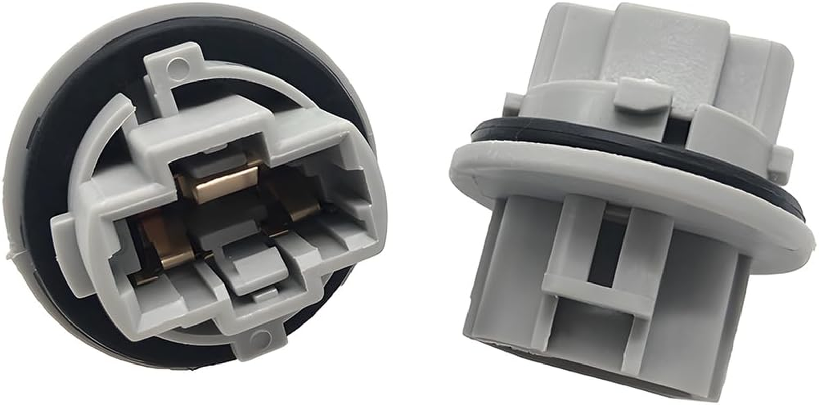 Front Turn Signal Light Bulb Plug Socket, 2 Pcs, Gray, Replacement OEM 90075-60060 Compatible with Many Vehicle Models