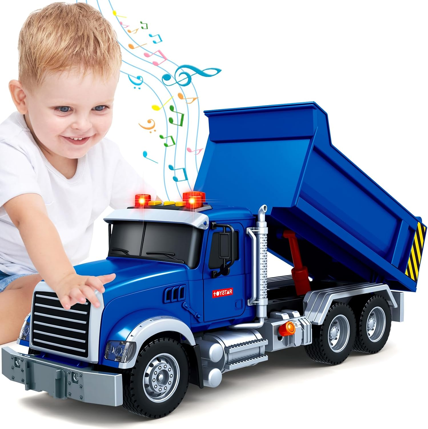 Springflower Large Dump Truck Toy for 3 4 5 6 7 Years Old Boy, Truck Toy 