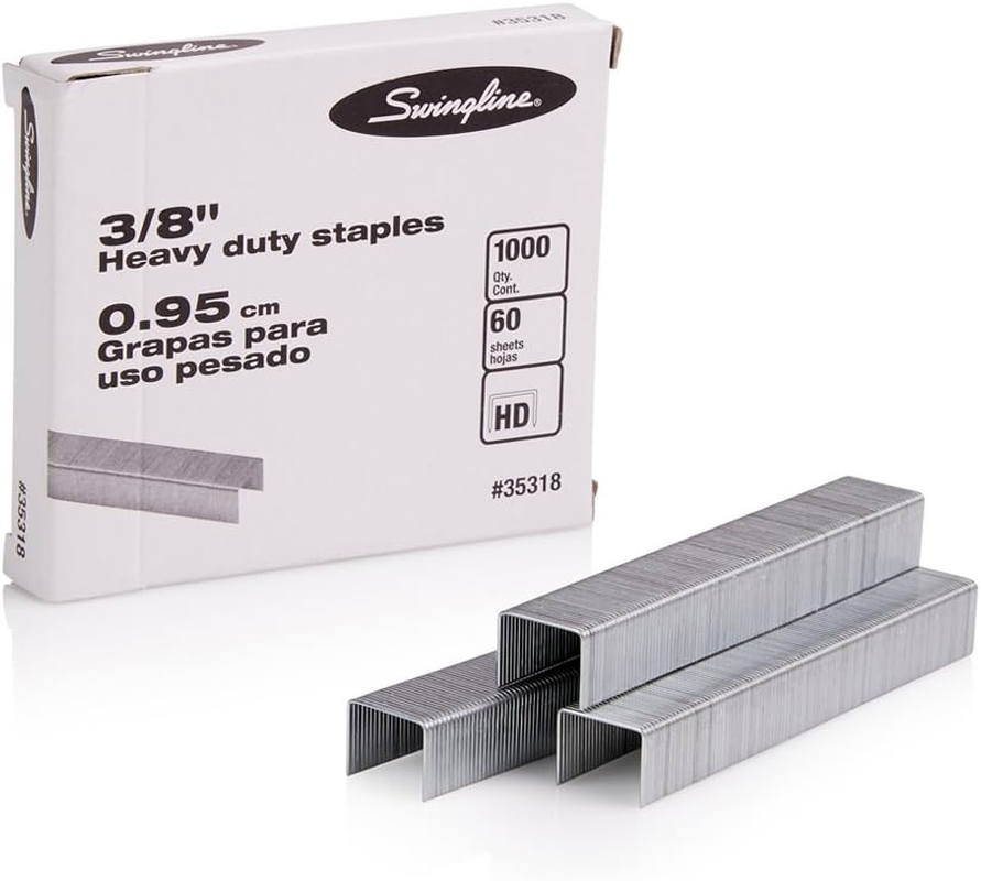 Swingline Staples, Heavy Duty, 3/8