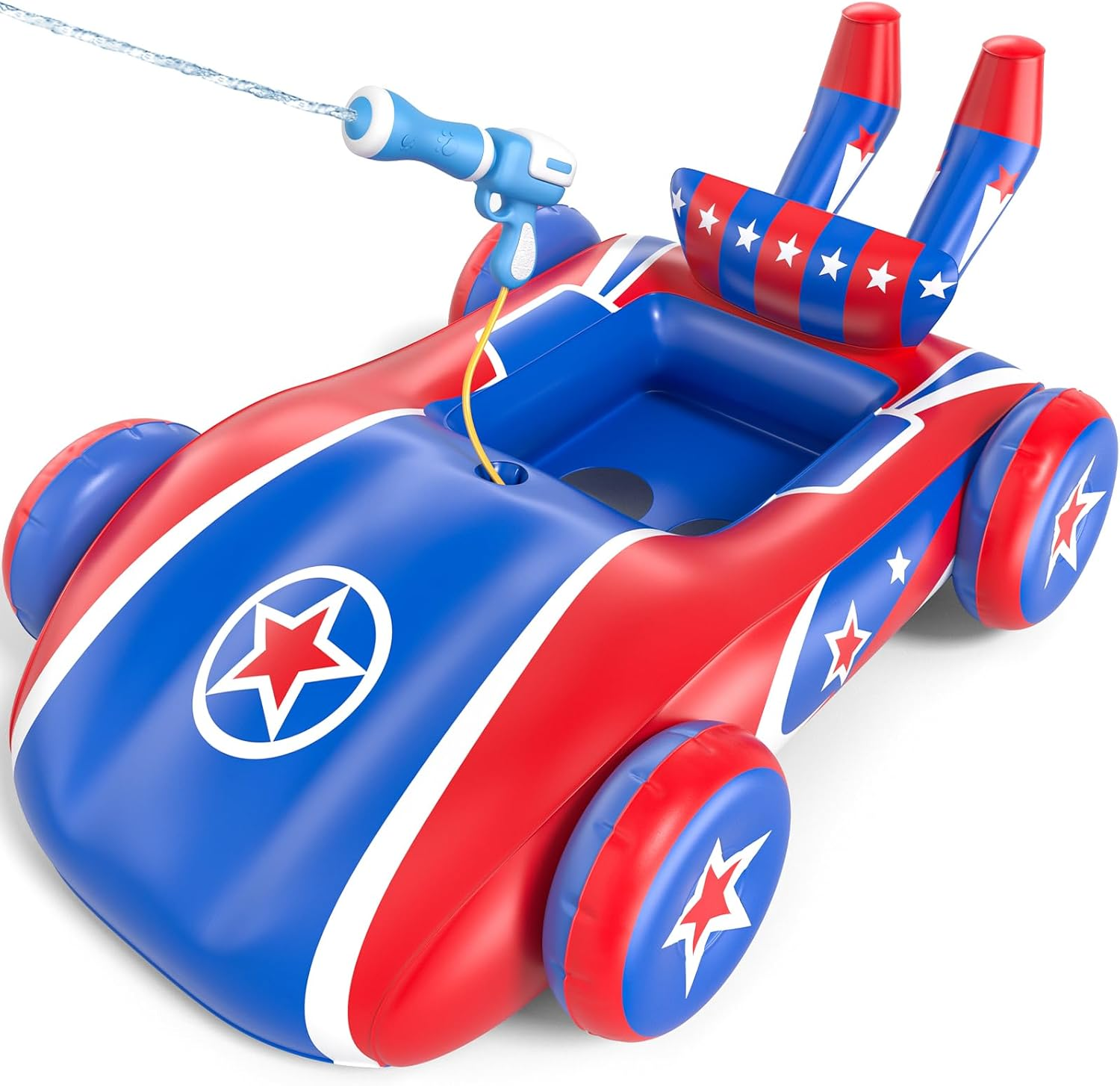 Schwimmring Kinder Mit Wasserpistole,Aufblasbarer Schwimmreifen,Kinder Schlauchboot Schwimmring,Schwimmhilfe Schwimmsitz Für Kleinkind Von 3-8 Jahre Baby Schwimmring