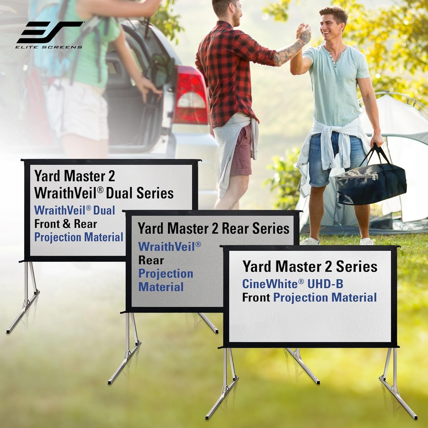 Elite Screens OMS120H2 Yard Master 2 Outdoor Projector Screen with Stand, 16:... - Picture 8 of 14