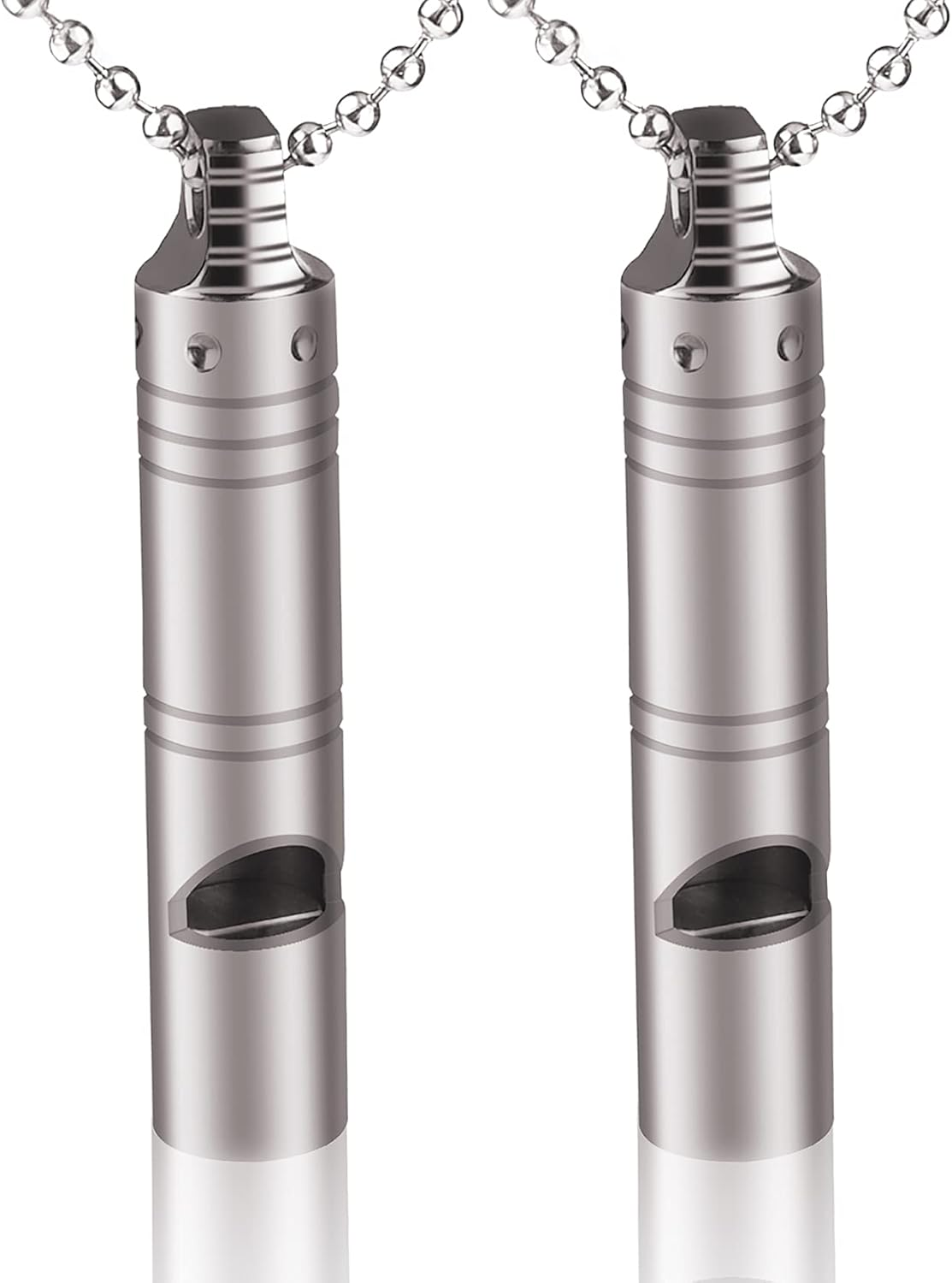 Whistle Emergency,Titanium Whistle Necklace Keychain Loud up to 120db,Emergency Survival Whistles for Kids Women Men,Safety Whistles for Camping Hiking