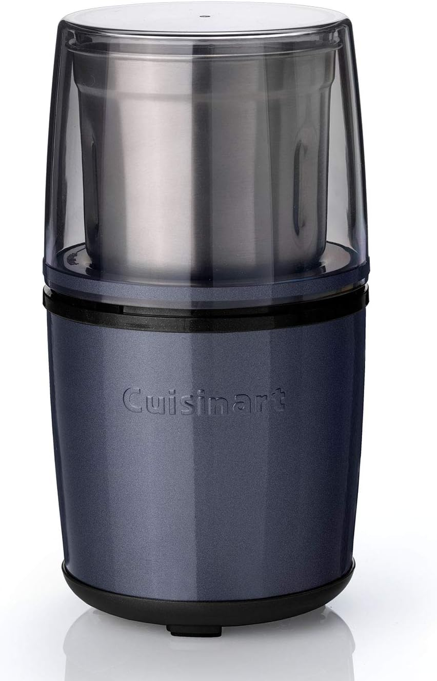 Cuisinart Electric Spice Grinder Coffee Grinder, Nut Grinder, Seed Grinder for Kitchen, Wet & Dry Electric, Easy to Use Dual Stainless Steel Bowls with Storage Lids Dishwasher Safe