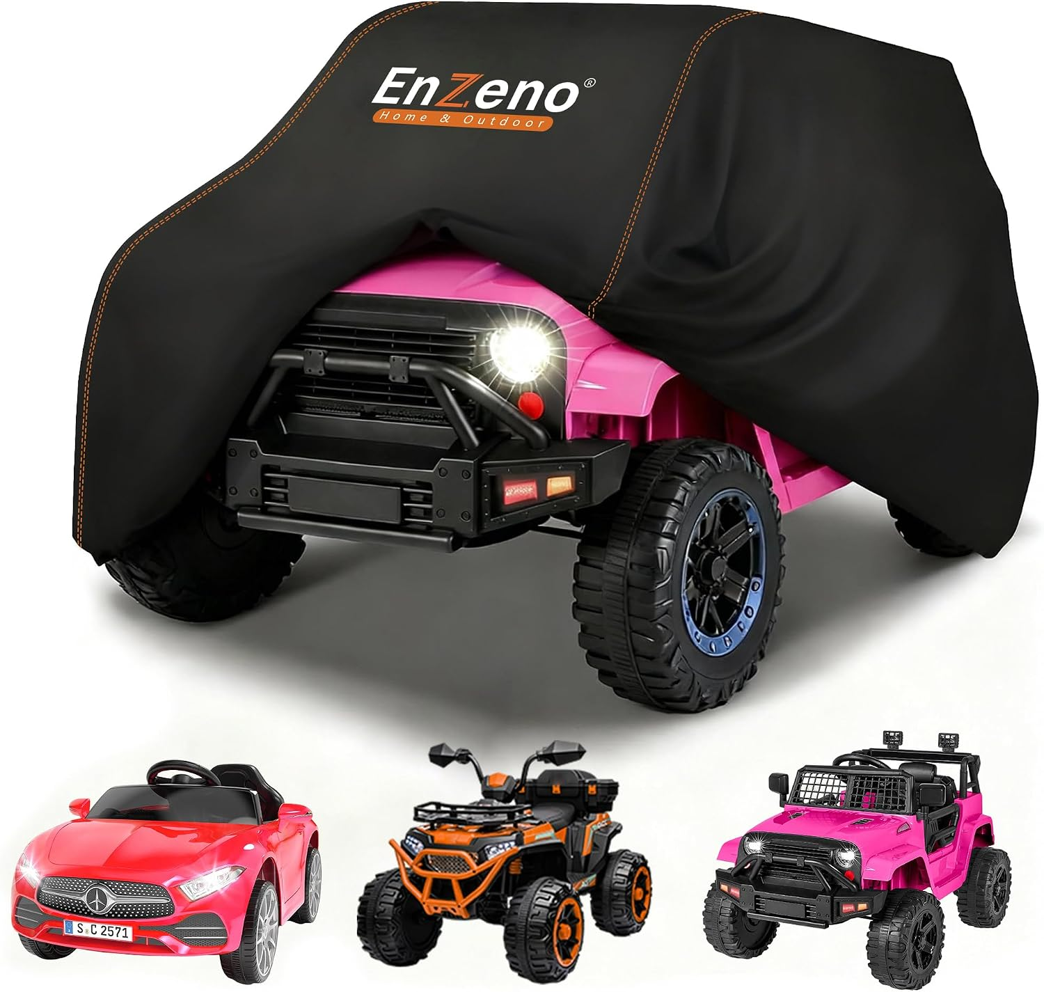 Enzeno Waterproof Cover for Kids Ride-On Toy Cars and Electric Vehicles