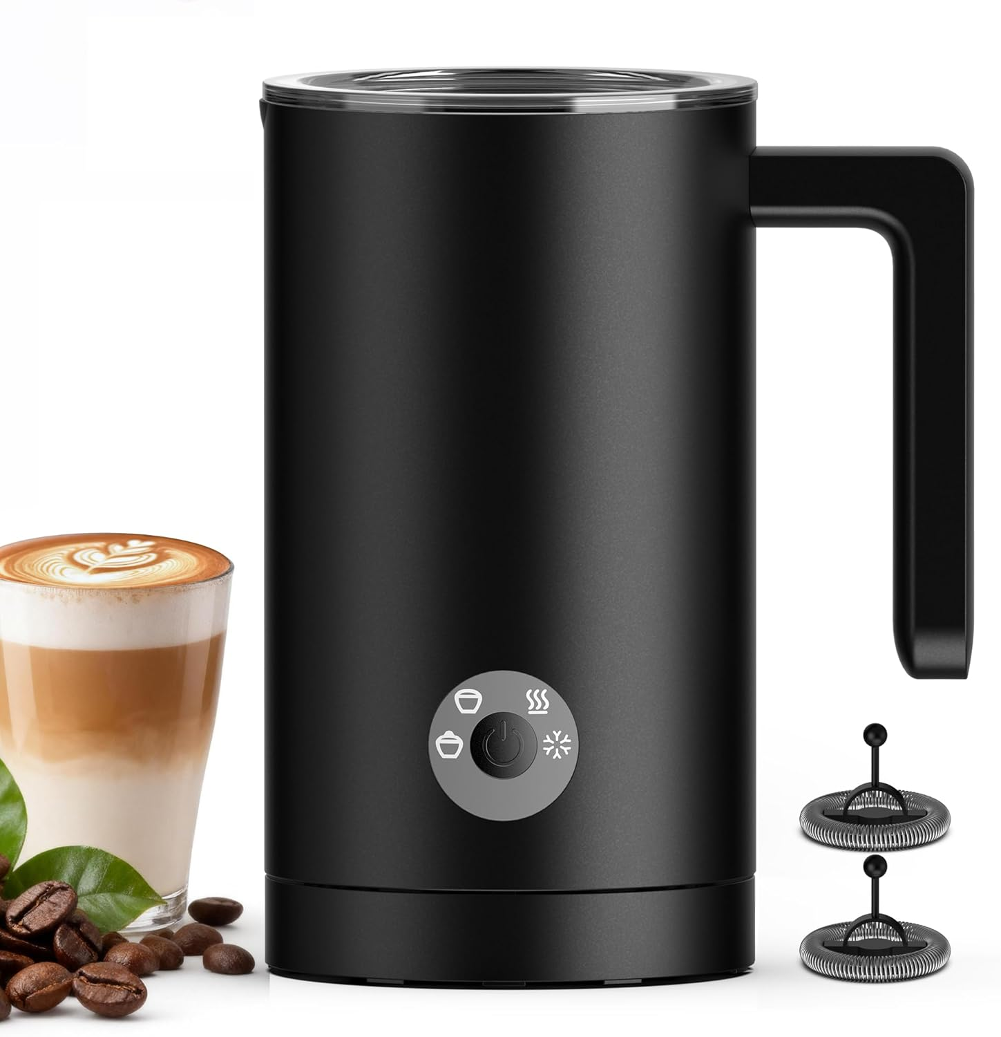 4 In 1 Electric Milk Frother Hot & Cold Foam Maker