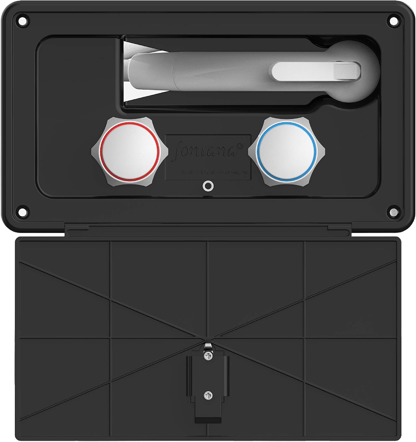 Manufacturers' Select ITC Fontana RV Exterior Shower Kit (Black W/Latching Door)