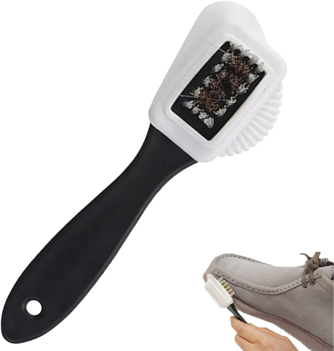 4-Way Suede Cleaning Brush for Boots & Shoes – Nubuck Cleaner Tool – Restores Texture, Removes Dirt Gently – Deep Clean for Suede Footwear – Shoe Care Essential
