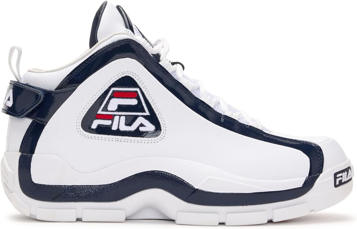 FILA Men's Grant Hill 2 Sneaker, White/Deep Blue/Pointsettia, 12 US - Picture 2 of 13