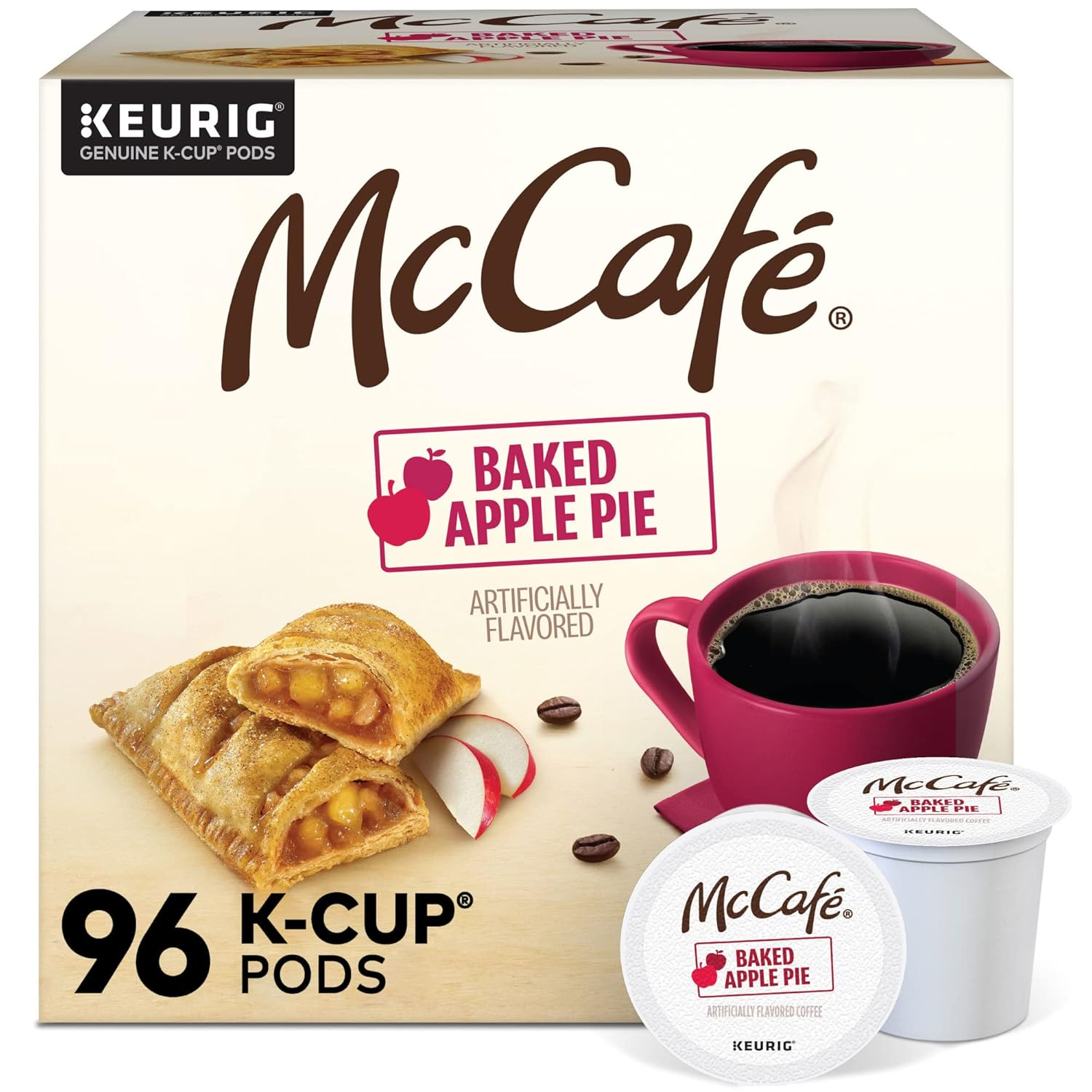 Baked Apple Pie Coffee, Keurig Single Serve K-Cup Pods, 96 Count (4 Packs of 24)