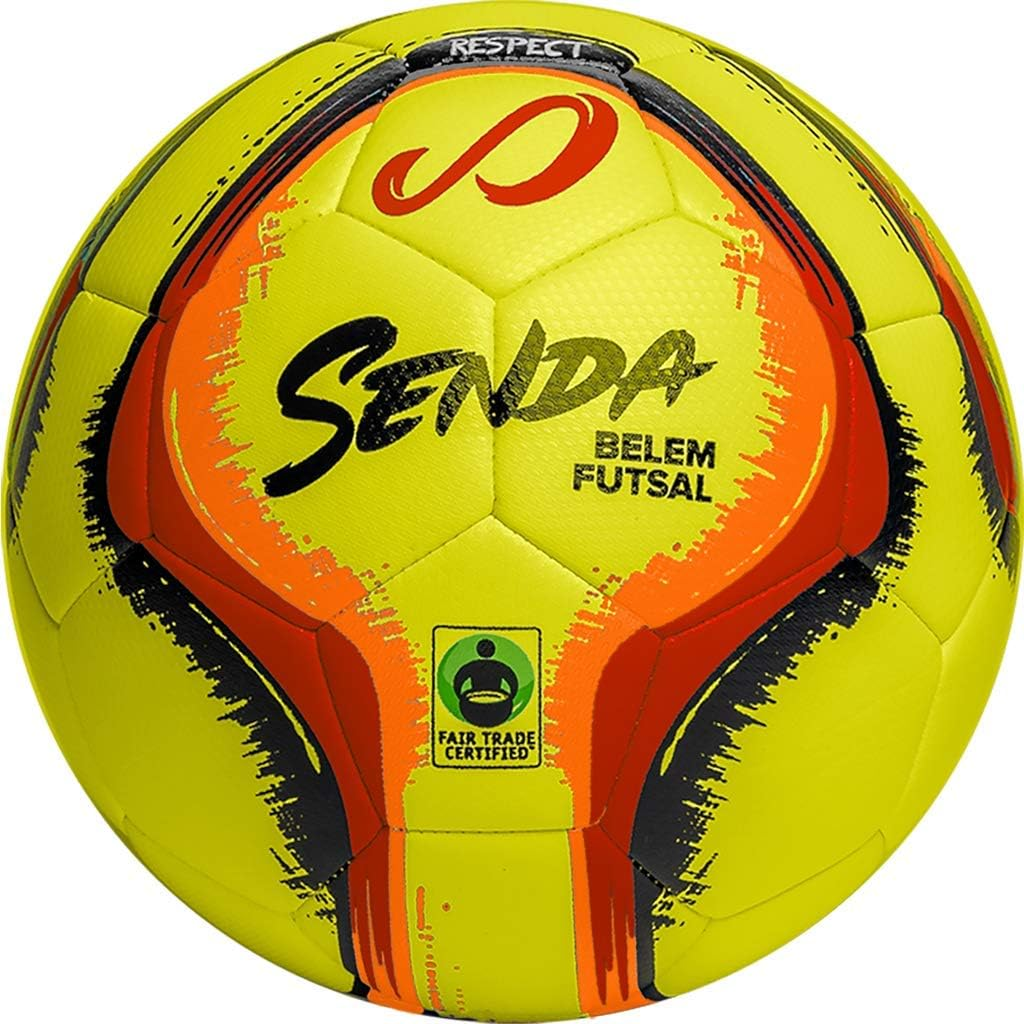 Belem Training Futsal Ball Fair Trade Certified Yellow/Red/Orange/Black Size ...
