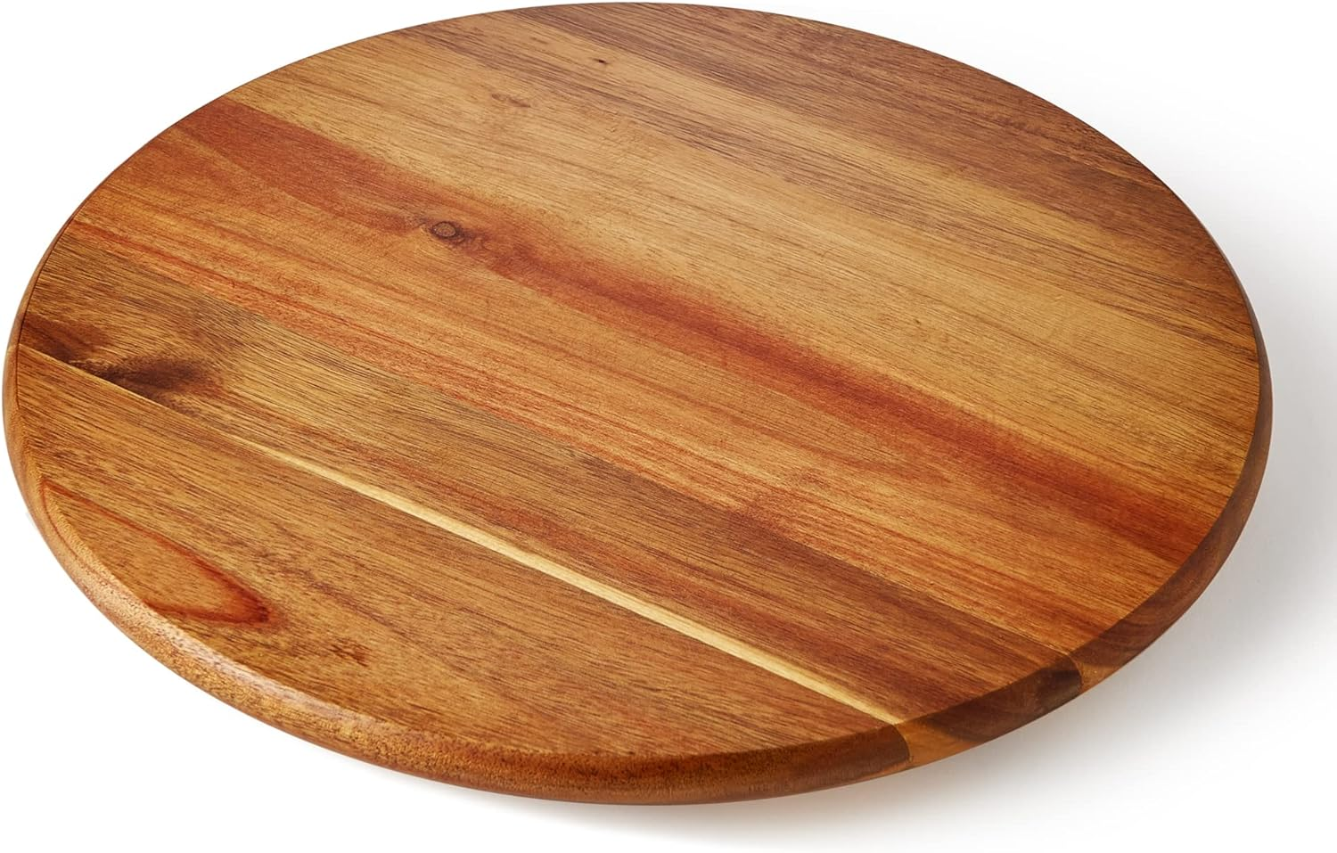 Acacia Wood Lazy Susan, Wood Turntable Tray Cabinet Organizer,14