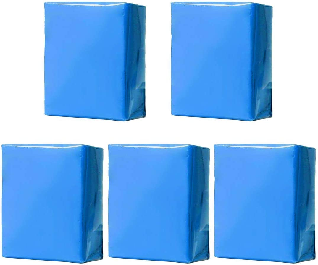 5 Pack Reinigungsknete, Auto Reinigungsknete 100G,Fachmann Homogene Reinigungsknetmasse Lackreiniger Zum Auto, Motorrad,Beseitigung Industriestaub Flugrost Und Insektenresten
