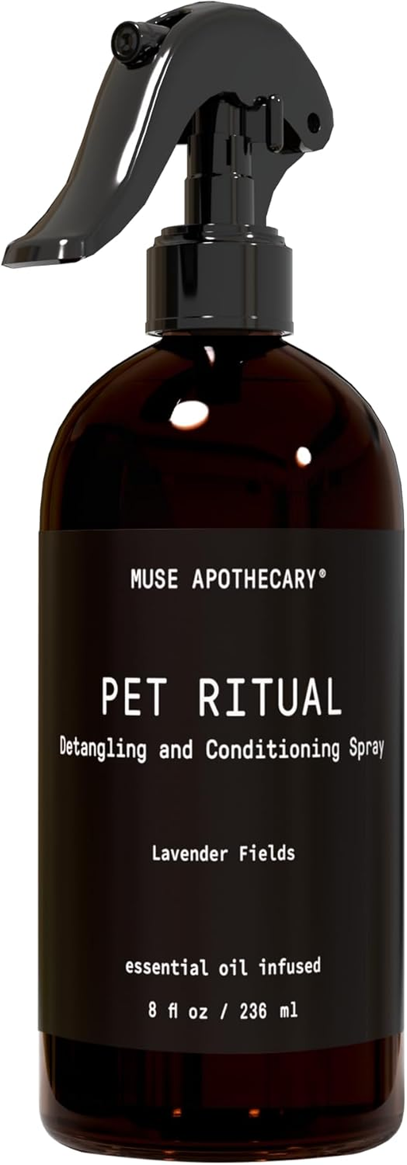 Pet Ritual Detangling Spray for Dogs & Cats, Cat & Dog Detangler, Dematting Conditioner, Essential Oils Infused 8Oz Lavender Fields