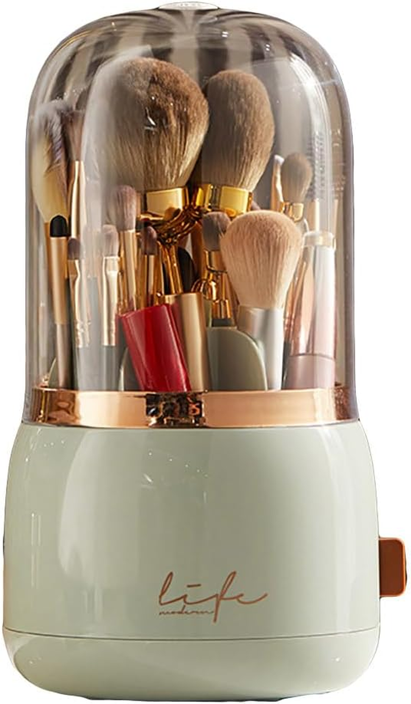 360° Rotating Dustproof Makeup Brush Holder, Luxury Cosmetic Storage Organize... - Picture 11 of 14