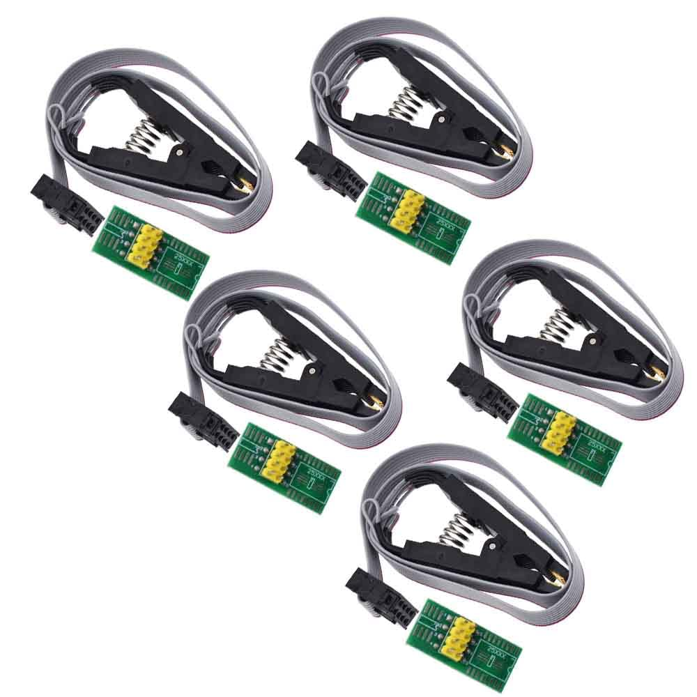 5pcs Programmer Testing Clip SOP8 SOP SOIC 8 SOIC8 DIP8 DIP 8 Pin IC Test Clamp