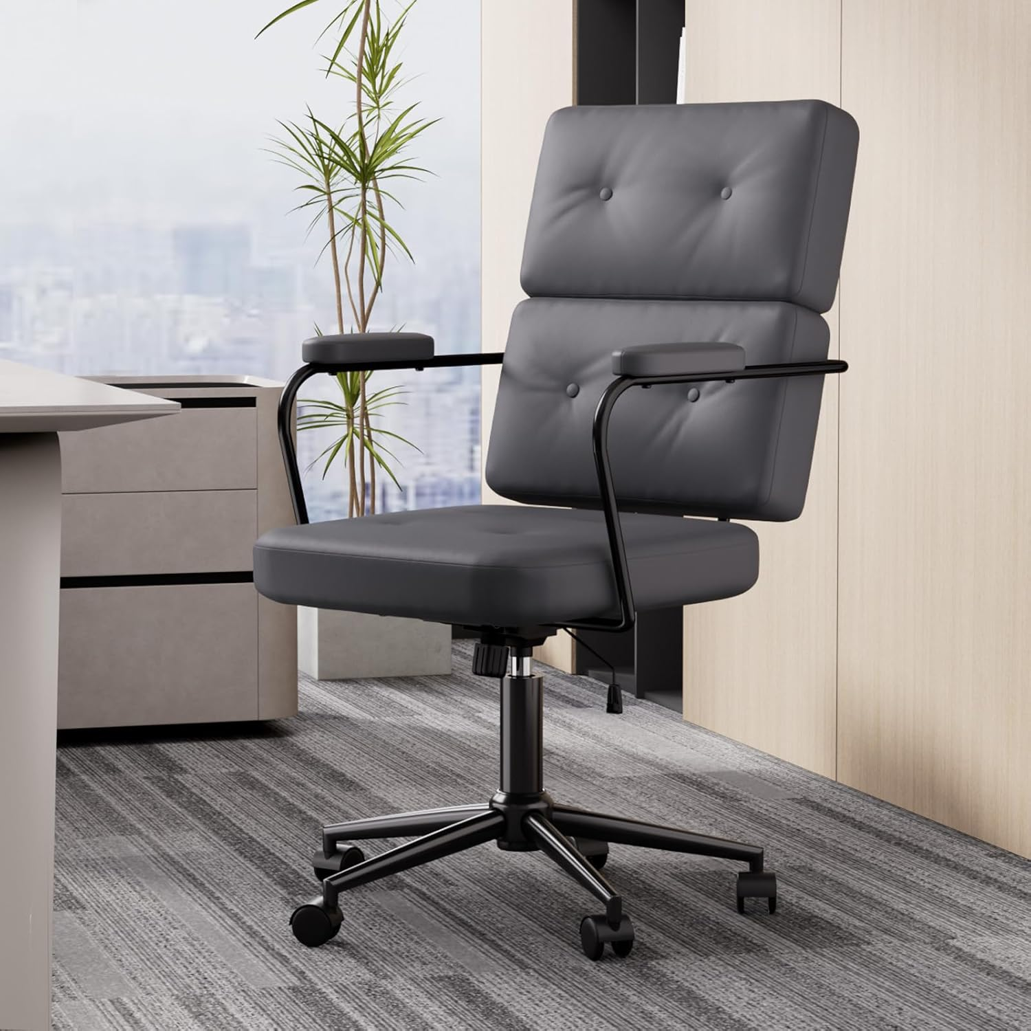 LEVEDE Ergonomic Office Chair with Foot Rest, Mesh Office Chair 4D Adjustable... - Picture 12 of 14