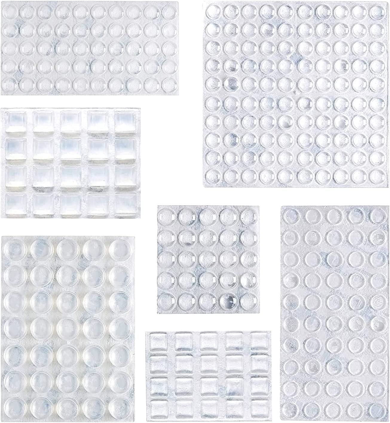 Cabinet Door Bumper, Clear Self Adhesive Bumpers Pads for Surface Protection and Noise Reduction, 300-Piece