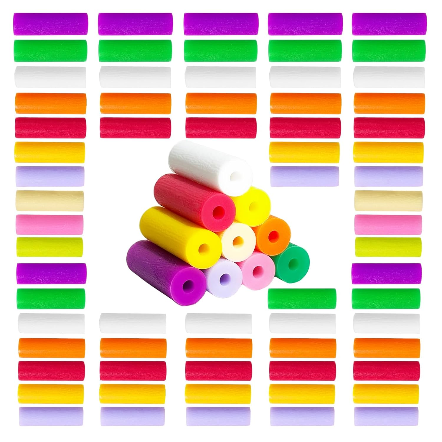 120PCS Aligner Chewies,10 Mix Colors Chew for Invisalign Aligners,Orthodontic Silicone Chompers Aligner Trays Seaters
