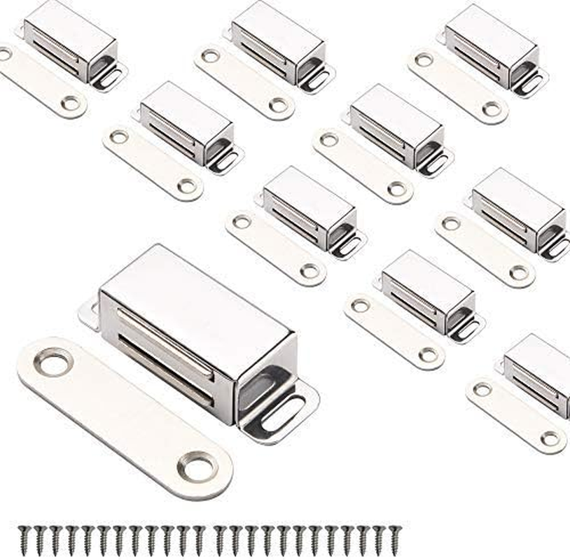 Magnetic Cabinet Door Catch 20LB Stainless Steel Latch 10 Pack – New