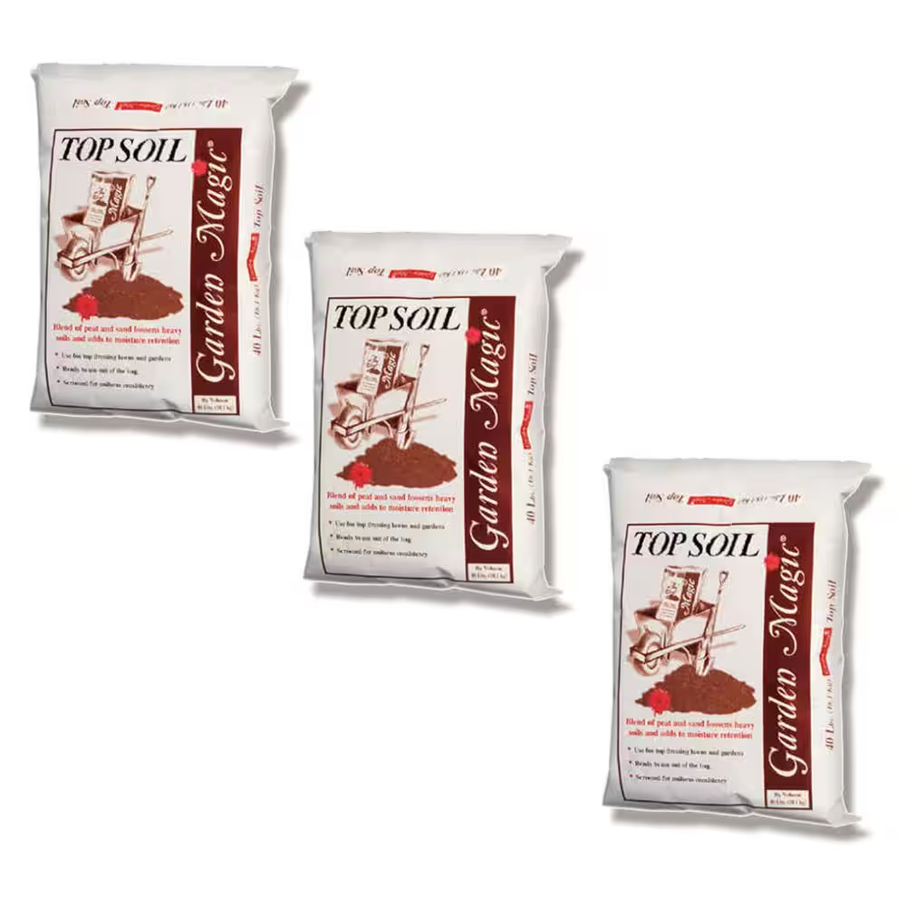 Garden Magic 40 Lb. Organic Potting Soil Blend White Potting Soil Barrel by Weight (3-Pack)