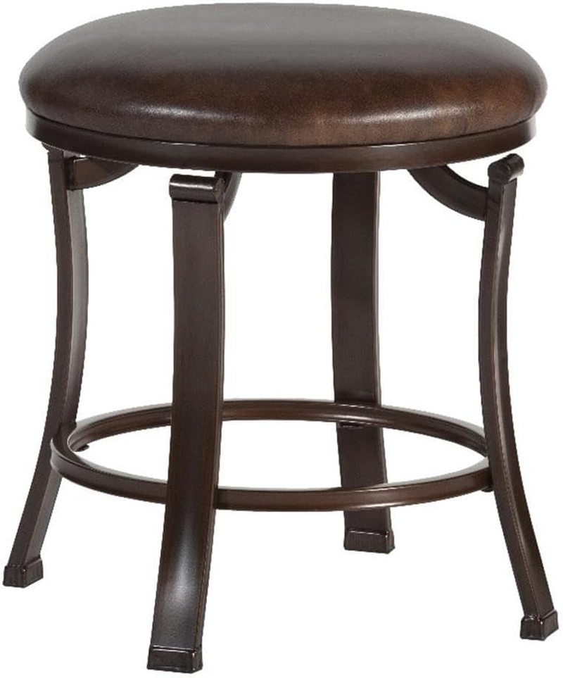 Hastings Antique Brown Backless Vanity Stool by  Furniture