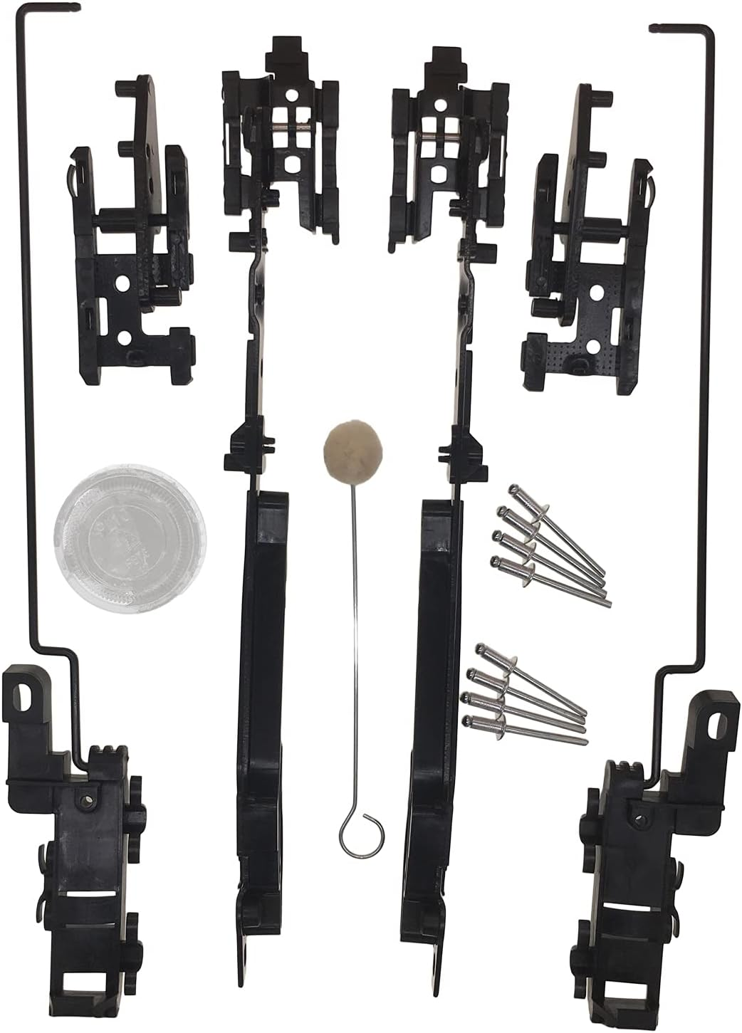 02ESR1201ABK Sunroof Track Assembly Compatible with Ford 2000-2014 F150 2005-2016 F250 F350 F450 2000-2017 Expedition Lincoln Navigator Mark LT Sunroof Track Repair Kit