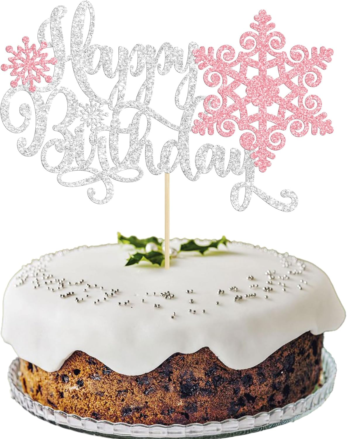 Gyufise 1 Pack Christmas Wreath One Cake Topper Red Green Merry Christmas Cak... - Picture 29 of 32