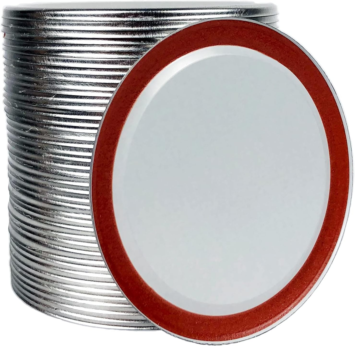 100 Count Canning Lids Ball, Kerr Jars, Metal Mason Jar Lids 86Mm Wide Mouth