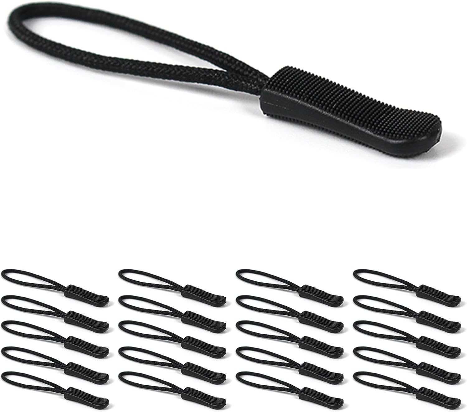 20PCS Zipper Pull - Zipper Pulls Replacement, Fluorescent Zipper Pulls, Bright Zipper Puller Helper, Luggage Zipper Pull Replacement by Red Snail