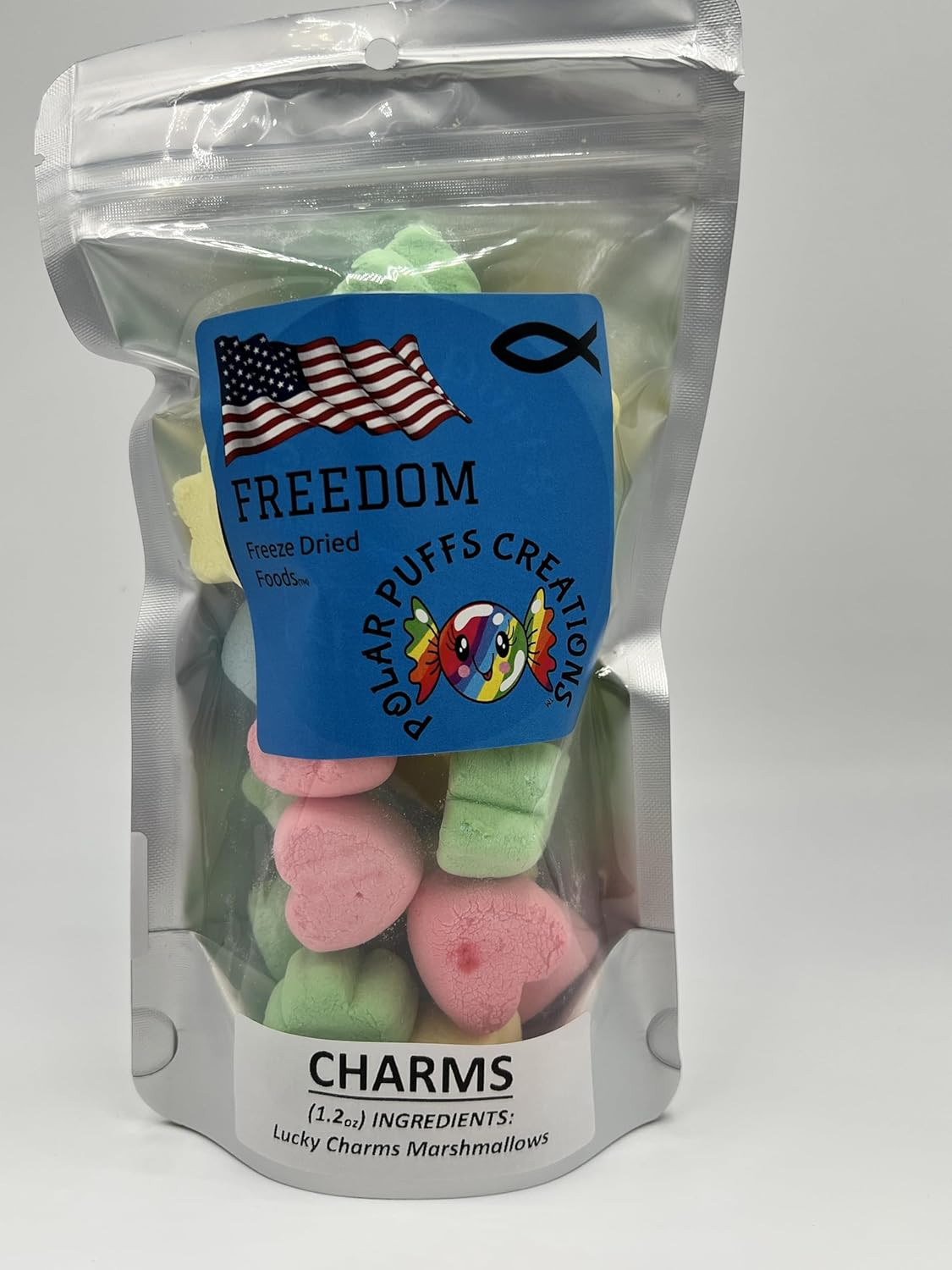 Freeze Dried Charms Marshmallows, Lucky Charms Marshmallows, Cereal Marshmallows, Freeze Dried Candy, Hearts, Stars, Clovers, Moons, Great for Hot Cocoa