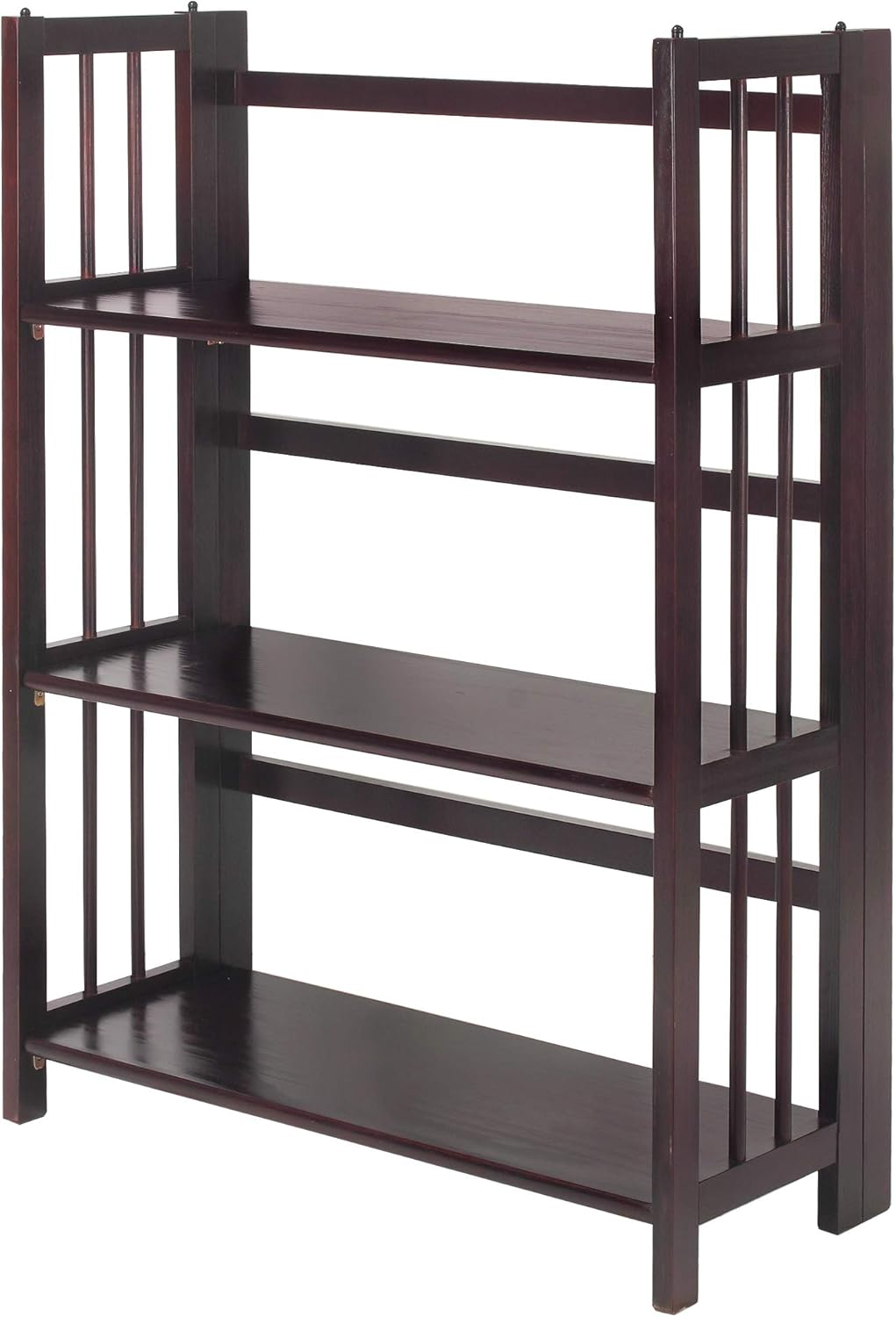 3 Shelf Folding Stackable Bookcase, 27.5