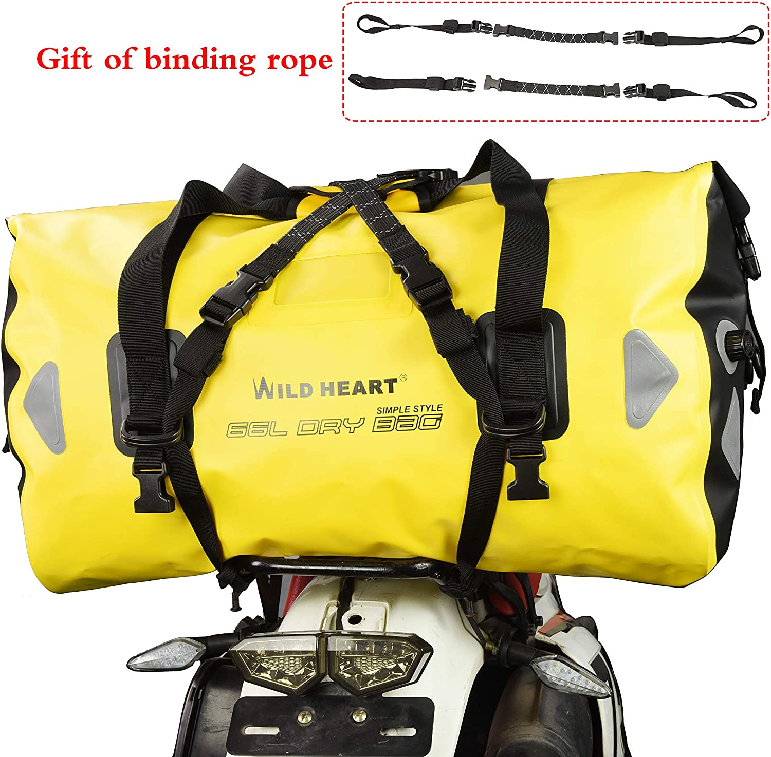 WILD HEART Waterproof Bag Duffel Bag 40L 66L 100L with Welded Seams Shoulder ... - Picture 8 of 14