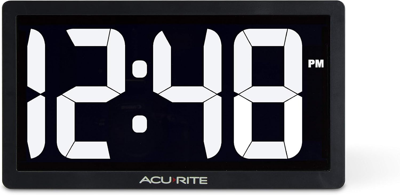 Acurite (75114M) 10" White LED Digital Clock with Auto-Dim Brightness