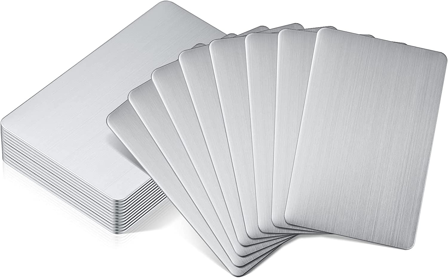 304 Stainless Steel Metal Business Cards 0.8 Mm Sublimation Blank Steel Card